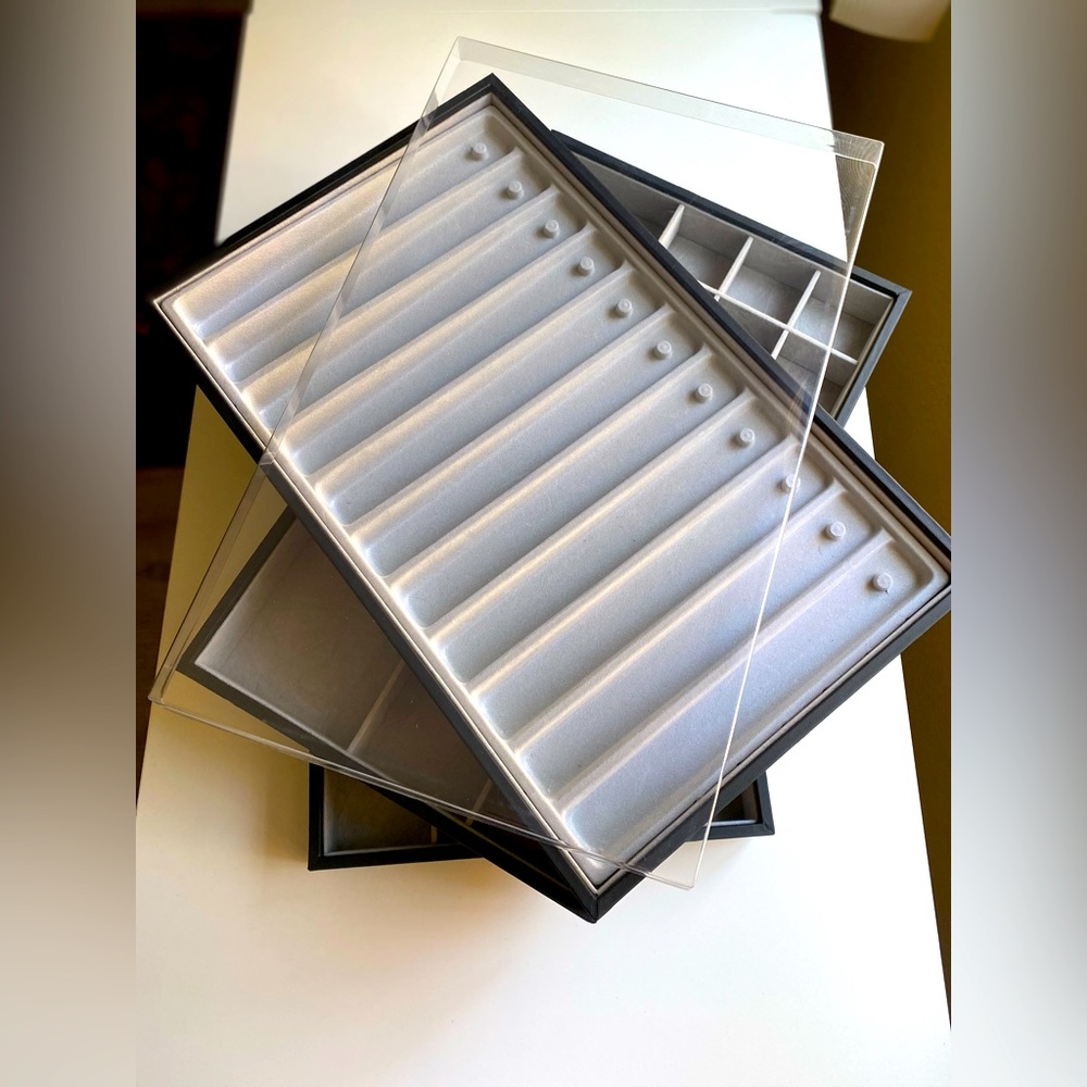 Origia stackable Jewelry organizer trays.